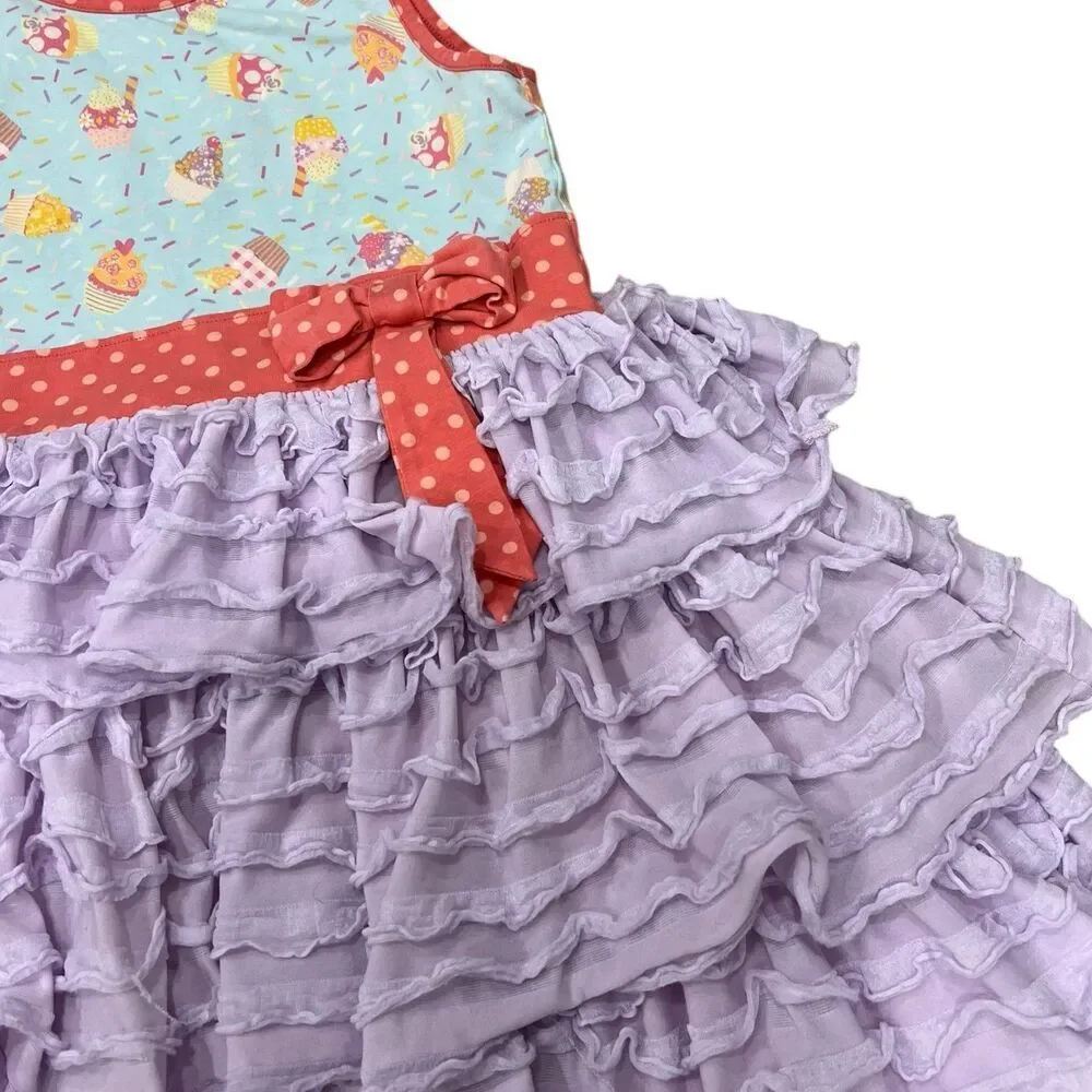 Matilda Jane Purple Ruffle Let’s Eat Cake Dress 10